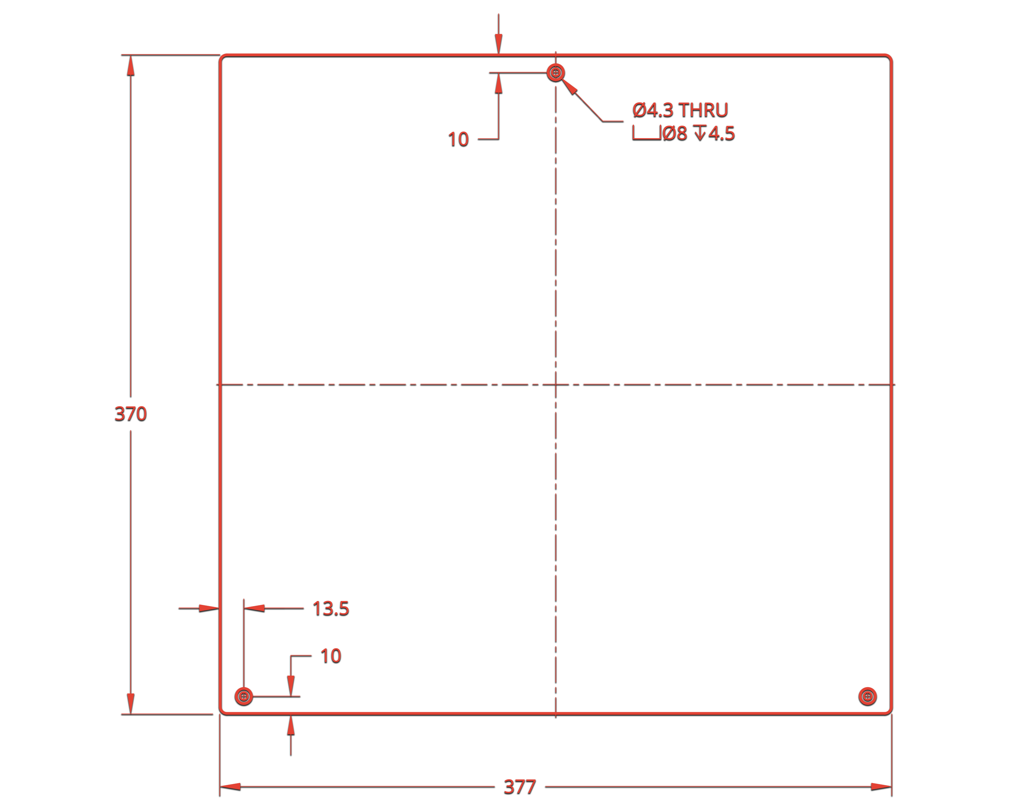 377x370 bed drawing